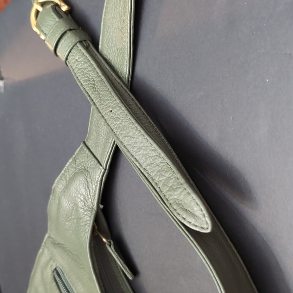 JP Ourse & CIE ,Olive Green Leather Crossbody Bag. - Picture 7 of 16